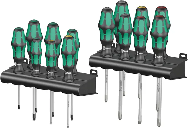 wera-kraftform-big-pack-300-05105630001-jeu-complet-de-16-tournevis-pour-vis-fen image 1