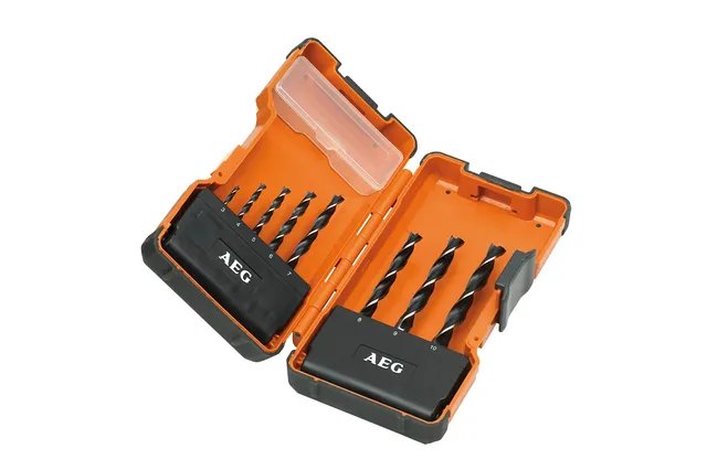 aeg-powerset-coffret-de-8-m-ches-bois-3-pointes-3-10-mm-60-133-mm-pointe-central image 1