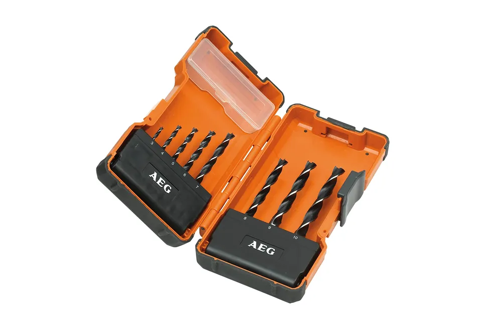 aeg-powerset-coffret-de-8-m-ches-bois-3-pointes-3-10-mm-60-133-mm-pointe-central image 1