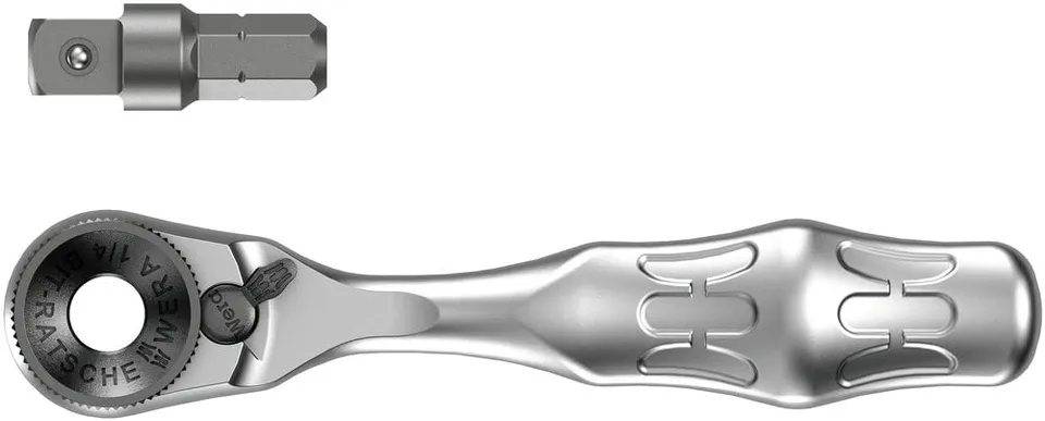 wera-8001-a-zyklop-mini-cliquet-embouts-1-4-sb-2-pi-ces-60-dents-05008110001 image 1