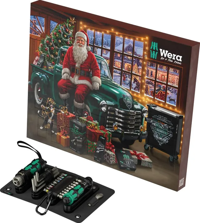 wera-calendrier-de-l-avent-2026-24-pi-ces-lampe-tournevis-kraftform-embouts-et-c image 1