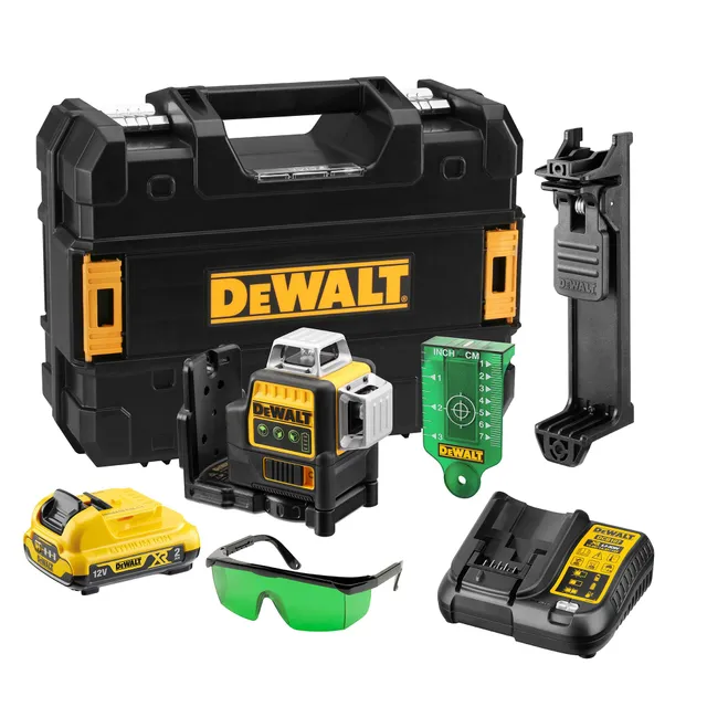 dewalt-dce089d1g-qw-laser-en-croix-vert-xr-12v-3x360-avec-batterie-2ah image 1