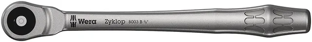 wera-8003-b-zyklop-metal-cliquet-3-8-avec-carr-m-le-traversant-222-mm-0500403300 image 1