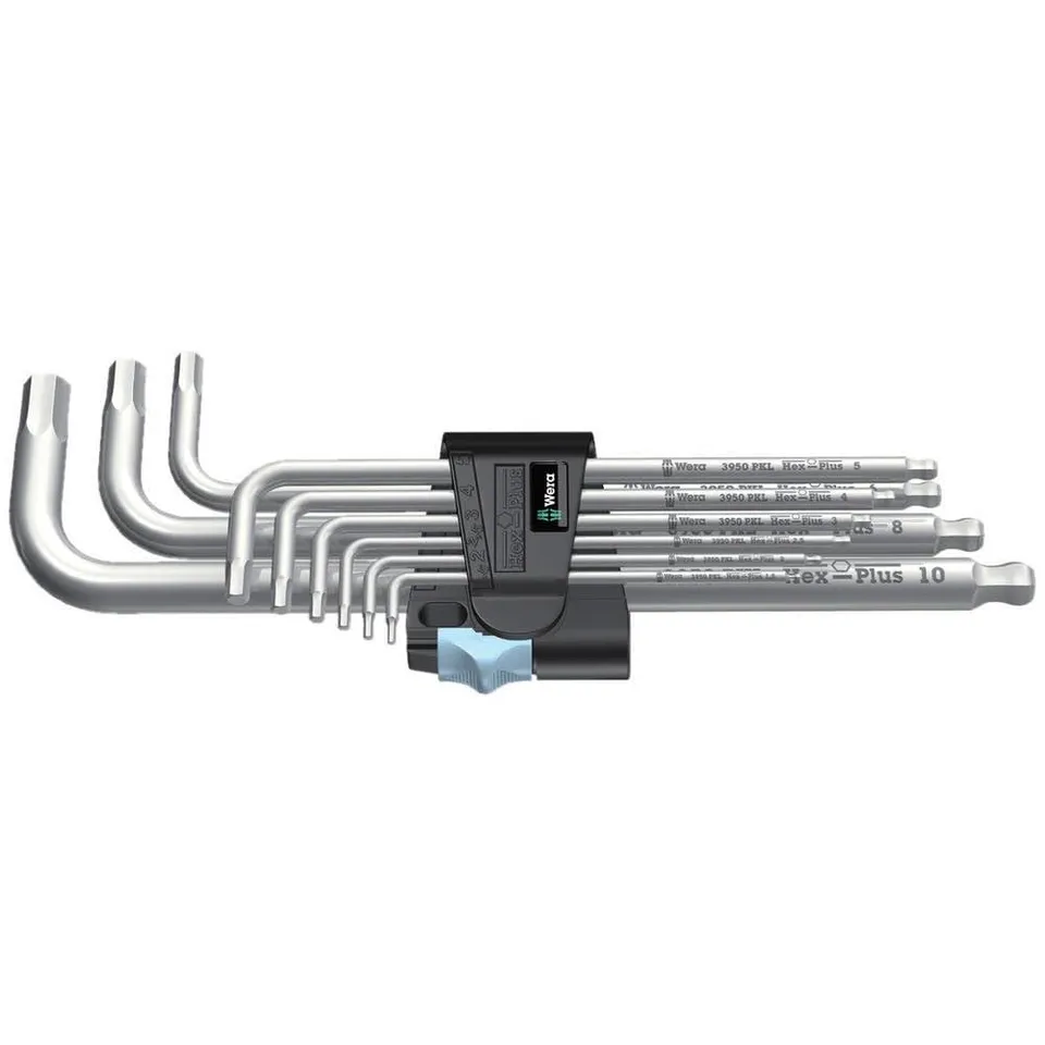 wera-3950-pkl-9-jeu-de-9-cl-s-m-les-coud-es-inox-m-triques-hex-plus-1-5-10-mm image 1