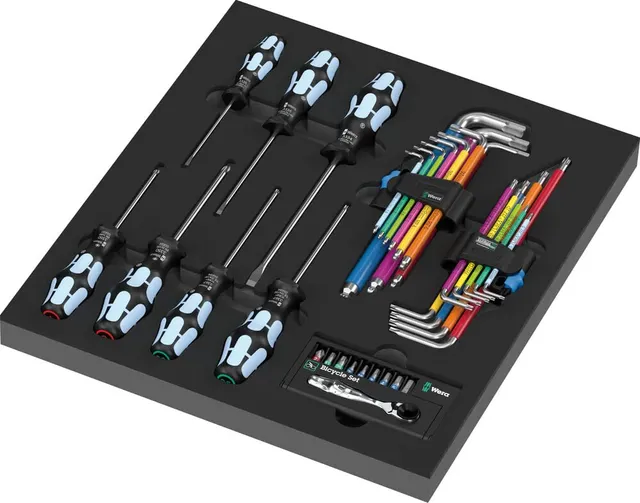 wera-9760-stainless-set-1-insert-en-mousse-bicolore-avec-outils-en-acier-inoxyda image 1