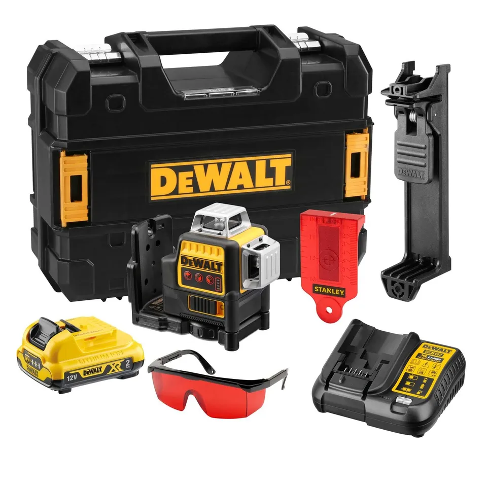 dewalt-dce089d1r-qw-laser-multilignes-3x360-12v-li-ion-2ah-niveau-laser-autonive image 1