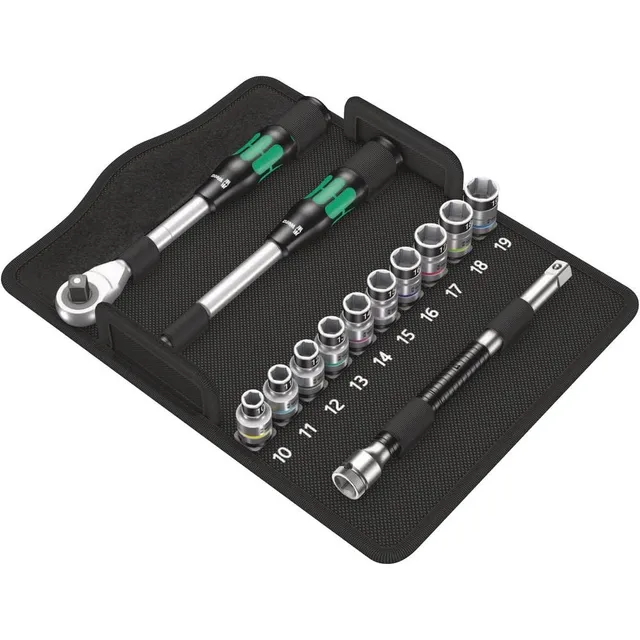 wera-zyklop-hybrid-8006-sc-1-jeu-cliquet-1-2-m-trique-13-pi-ces-avec-rallonge-ho image 1