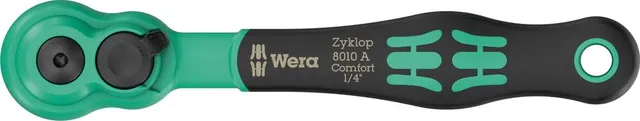 wera-8010-a-zyklop-comfort-cliquet-1-4-x-144-mm-80-dents-avec-levier-d-inversion image 1