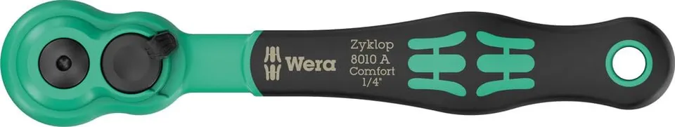 wera-8010-a-zyklop-comfort-cliquet-1-4-x-144-mm-80-dents-avec-levier-d-inversion image 1