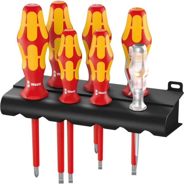 wera-160-i-7-kraftform-plus-vde-jeu-de-7-tournevis-isol-s-1000-v-avec-testeur-de image 1