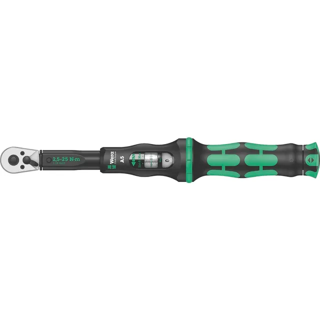 wera-click-torque-a-5-cl-dynamom-trique-cliquet-1-4-2-5-25-nm-verte image 1