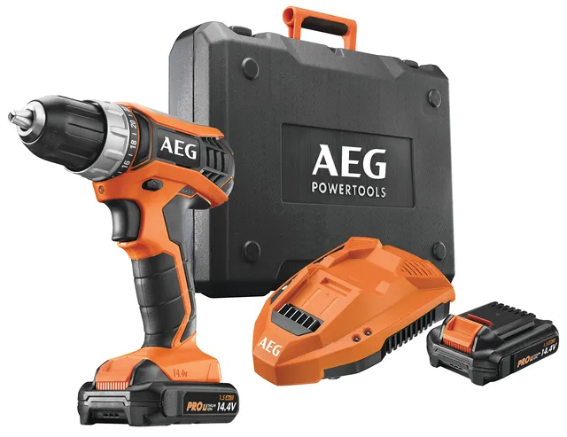 aeg-bs-14g3-li-152c-perceuse-visseuse-14-4-v-pro-li-ion-1-5-ah-32-nm-2-vitesses image 1