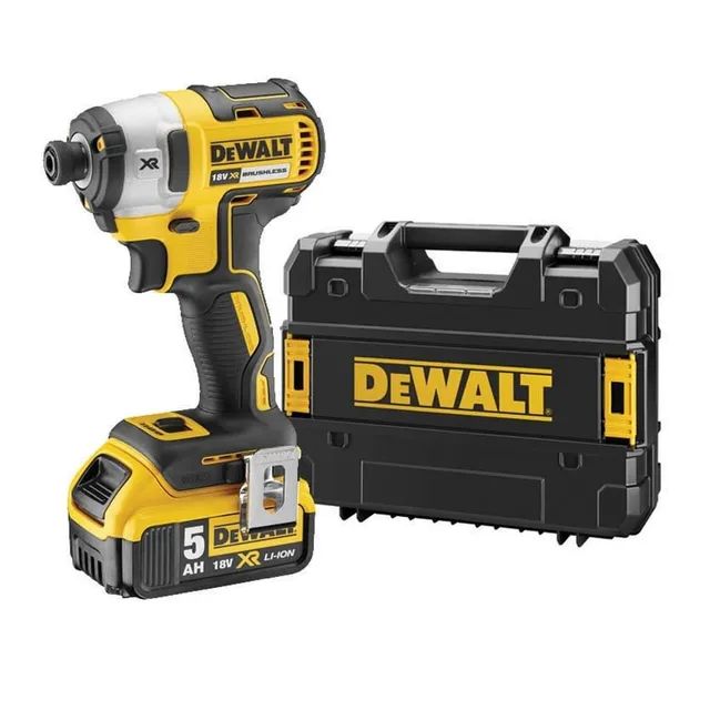 dewalt-dcf887p2-qw-visseuse-chocs-brushless-xr-18v-li-ion-5-ah-205-nm-3-vitesses image 1
