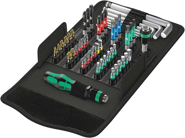 wera-kraftform-kompakt-100-coffret-52-pi-ces-porte-embouts-rapidaptor-embouts-bi image 1