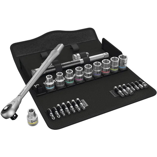 wera-8100-sc-7-zyklop-metal-coffret-cliquet-1-2-carr-traversant-avec-douilles-m- image 1