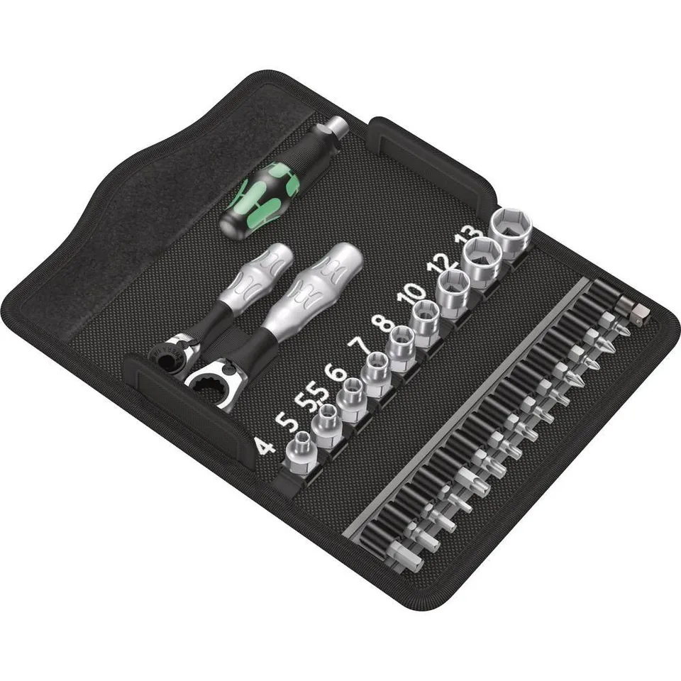 wera-kraftform-kompakt-zyklop-mini-2-set-27-pi-ces-mini-cliquet-acier-forg-douil image 1