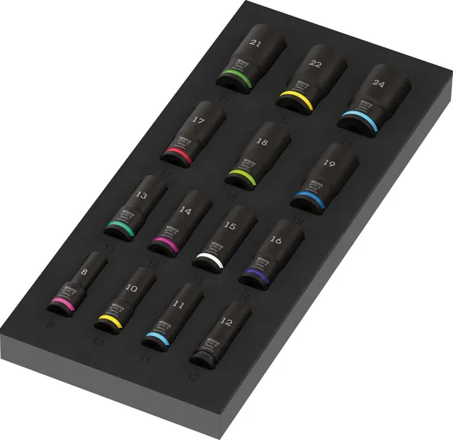 wera-9728-insert-mousse-zyklop-impaktor-deep-1-3-8-14-douilles-longues-chocs-mou image 1
