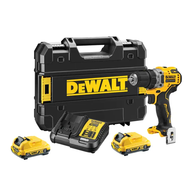 dewalt-dcd701d2-qw-perceuse-visseuse-brushless-xr-12v-avec-2-batteries-2ah-charg image 1