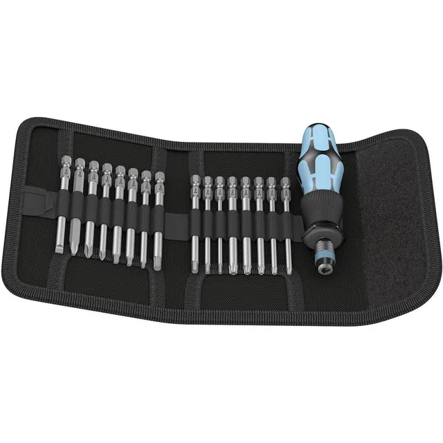 wera-kraftform-kompakt-60-assortiment-d-embouts-inox-kk-17-pi-ces-avec-poche-pli image 1