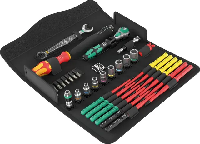 wera-kraftform-kompakt-w-1-maintenance-coffret-d-outils-isol-s-35-pi-ces-avec-cl image 1