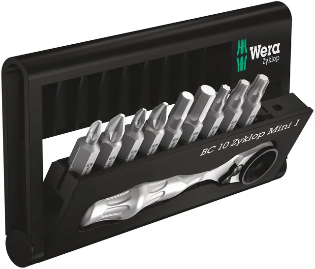 wera-bit-check-bc-br-9-jeu-d-embouts-avec-mini-cliquet-zyklop-8001-a-1-4-sb-10-p image 1