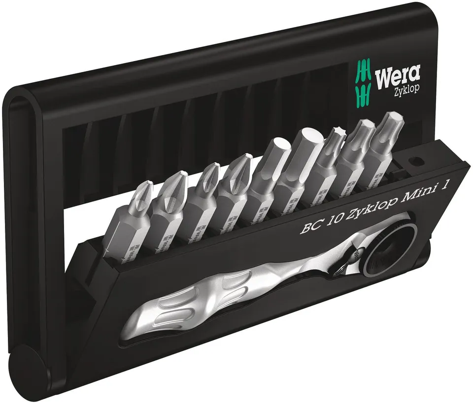 wera-bit-check-bc-br-9-jeu-d-embouts-avec-mini-cliquet-zyklop-8001-a-1-4-sb-10-p image 1