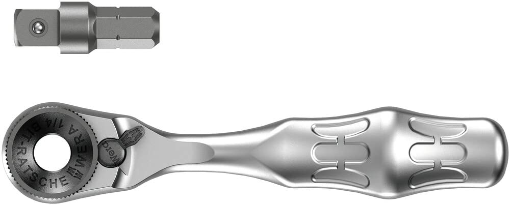 wera-8001-a-zyklop-mini-cliquet-embouts-1-4-sb-2-pi-ces-60-dents-05008110001 image 1