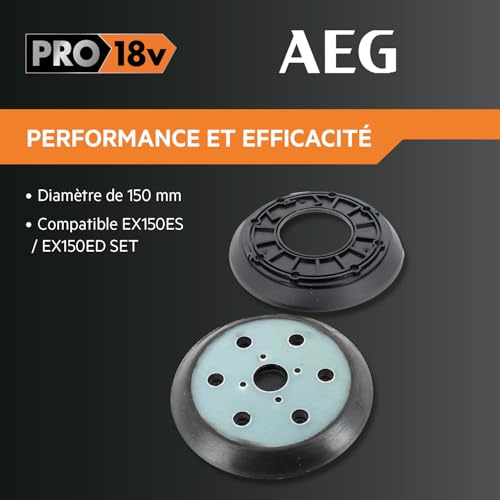 aeg-base-de-pon-age-150-mm-pour-ponceuse-orbitale-ex150e-plateau-de-rechange-d-o image 8