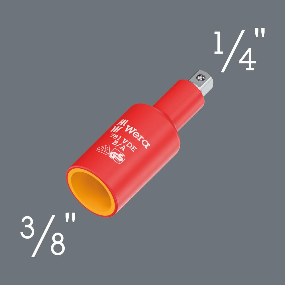 wera-781-b-a-adaptateur-vde-isol-3-8-femelle-vers-1-4-m-le-66-mm-1000-v image 2