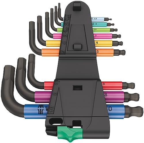 wera-950-9-hex-plus-multicolour-2-jeu-de-9-cl-s-m-les-coud-es-btr-m-triques-blac image 8