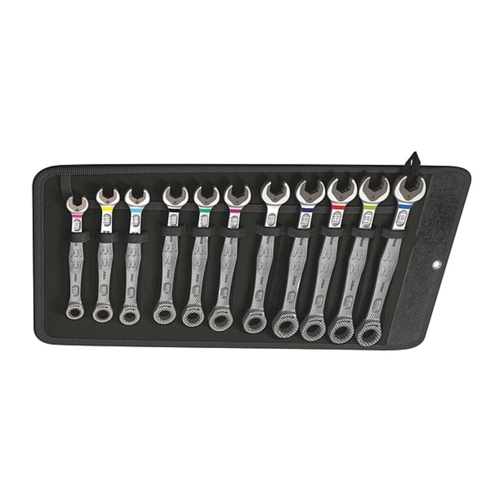 wera-joker-set-11-jeu-de-11-cl-s-mixtes-cliquet-80-dents-avec-fonction-de-retenu image 1