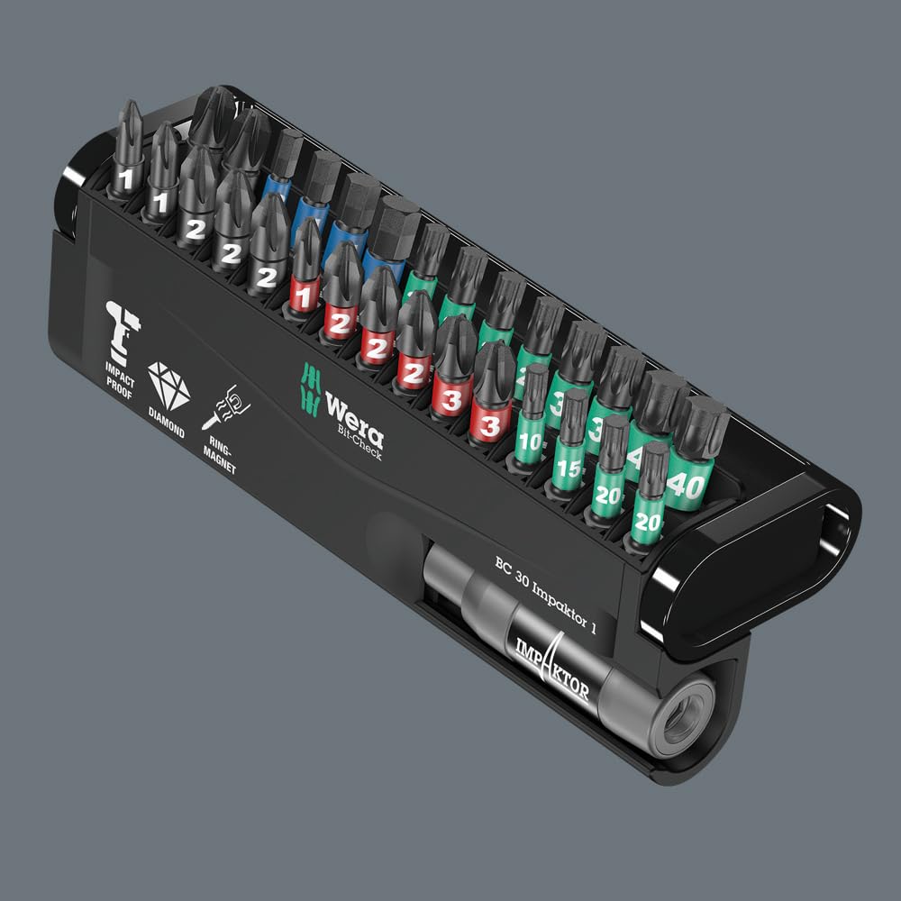wera-bit-check-30-impaktor-05057690001-coffret-de-30-embouts-choc-avec-porte-emb image 4