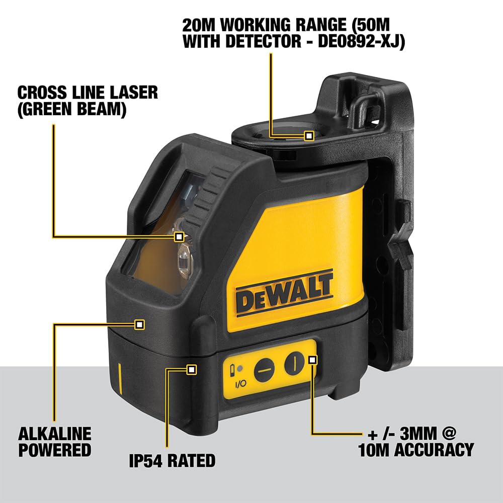 dewalt-dw088cg-xj-laser-croix-autonivelant-faisceau-vert-ip54-avec-support-magn- image 5