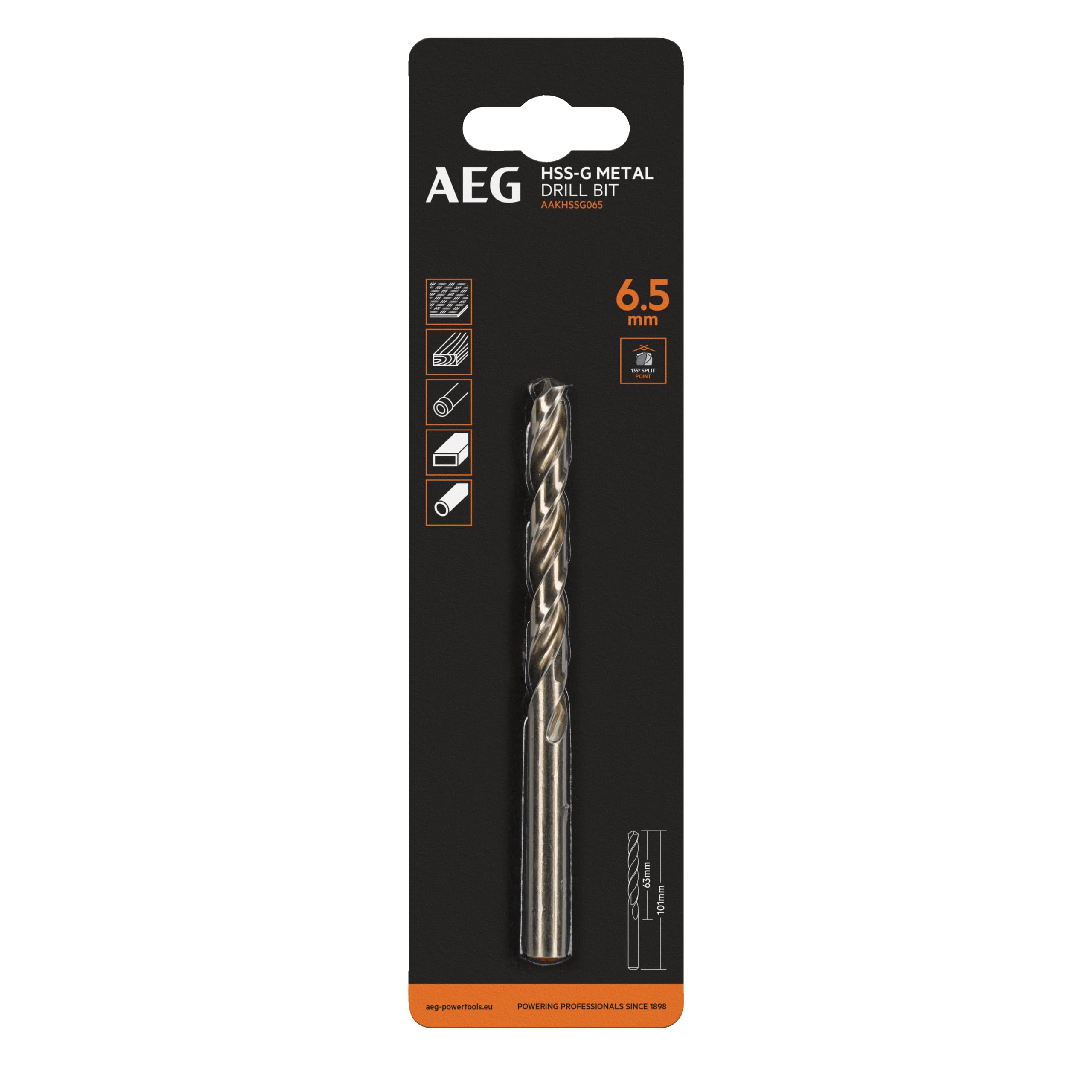 aeg-aakhssg065-foret-m-taux-hss-g-din338-6-5-mm-trou-de-passage-vis-m6 image 3