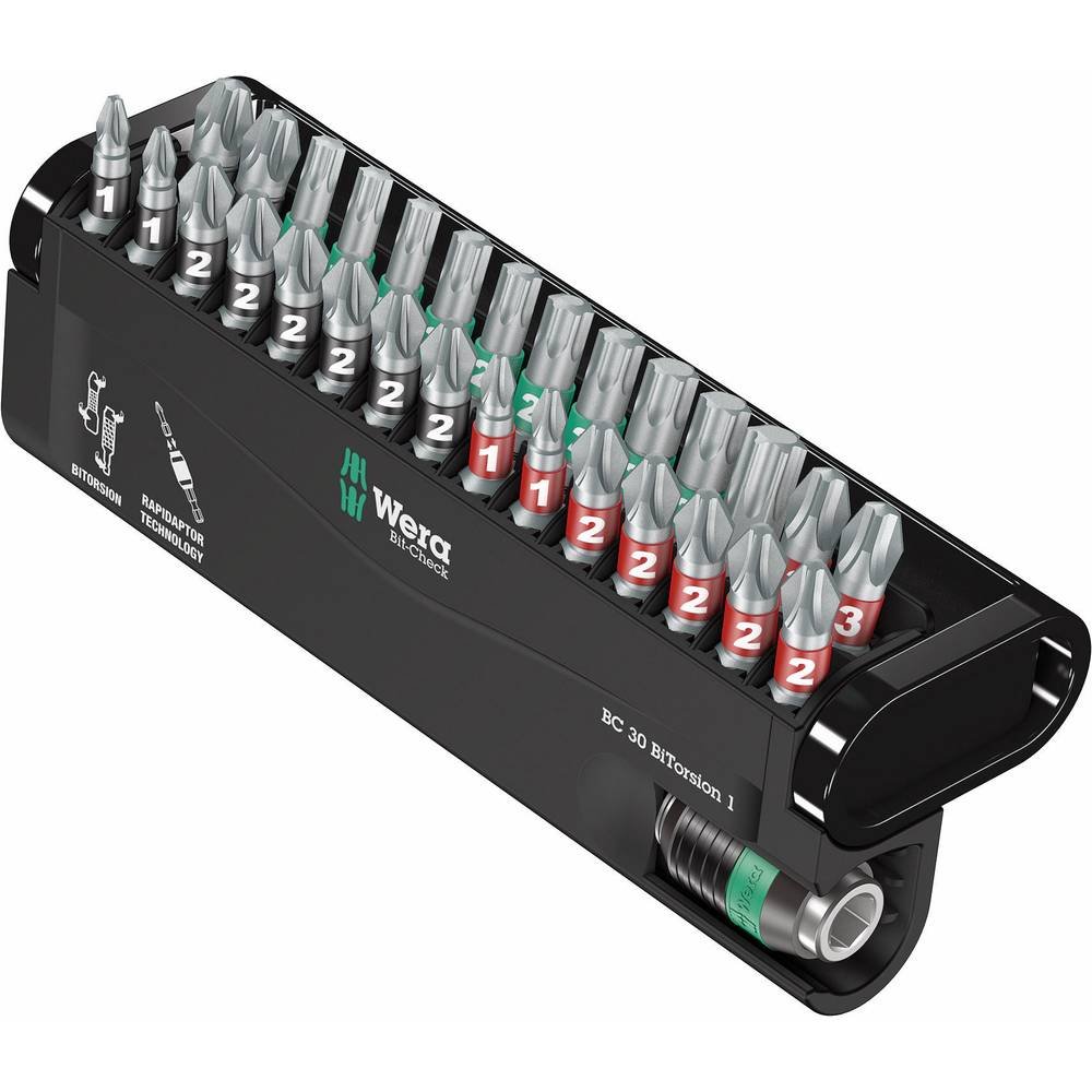 wera-bit-check-12-bi-torsion-1-05057420001-coffret-12-embouts-extra-rigides-univ image 5