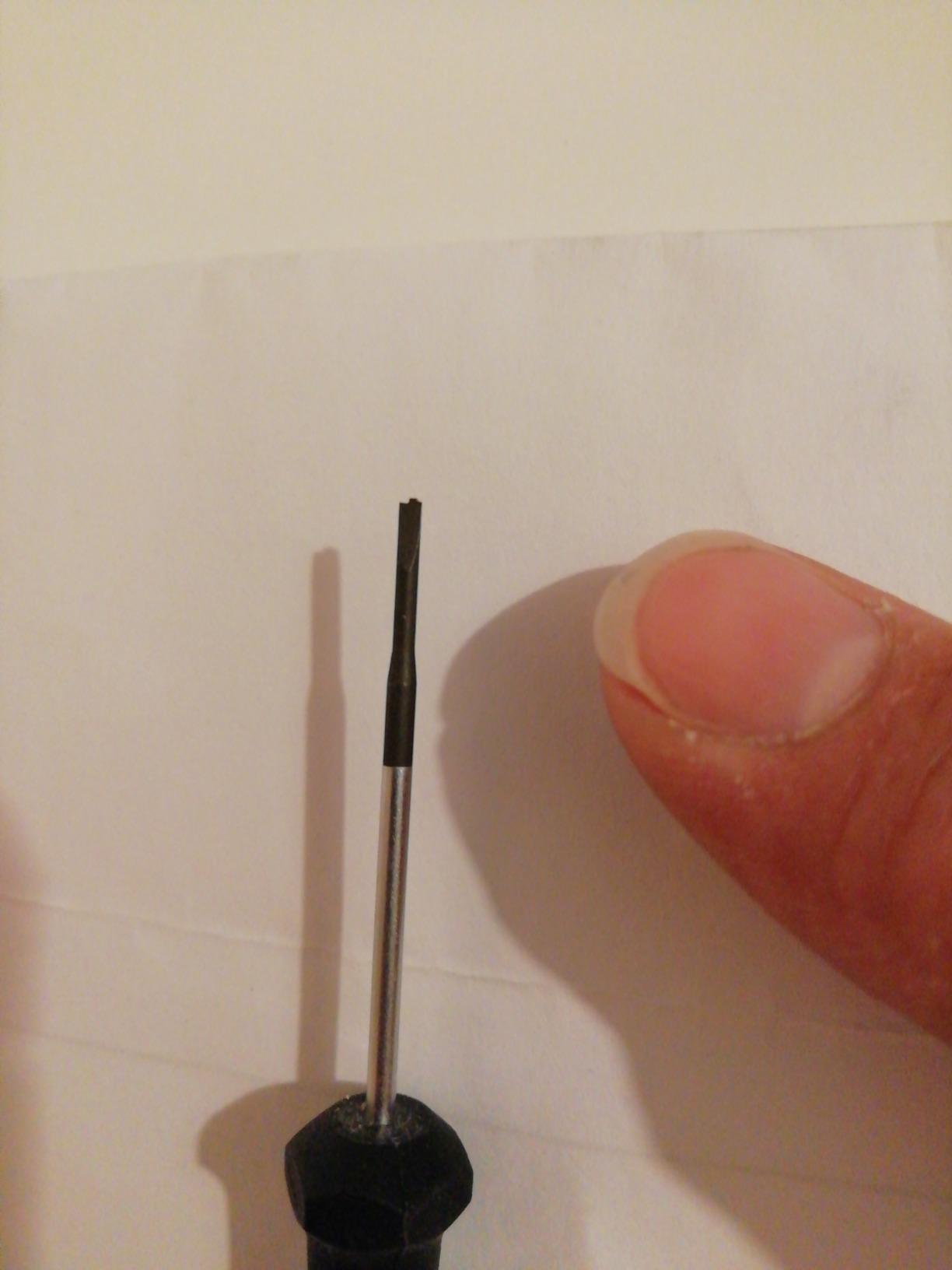 Embout endommagé