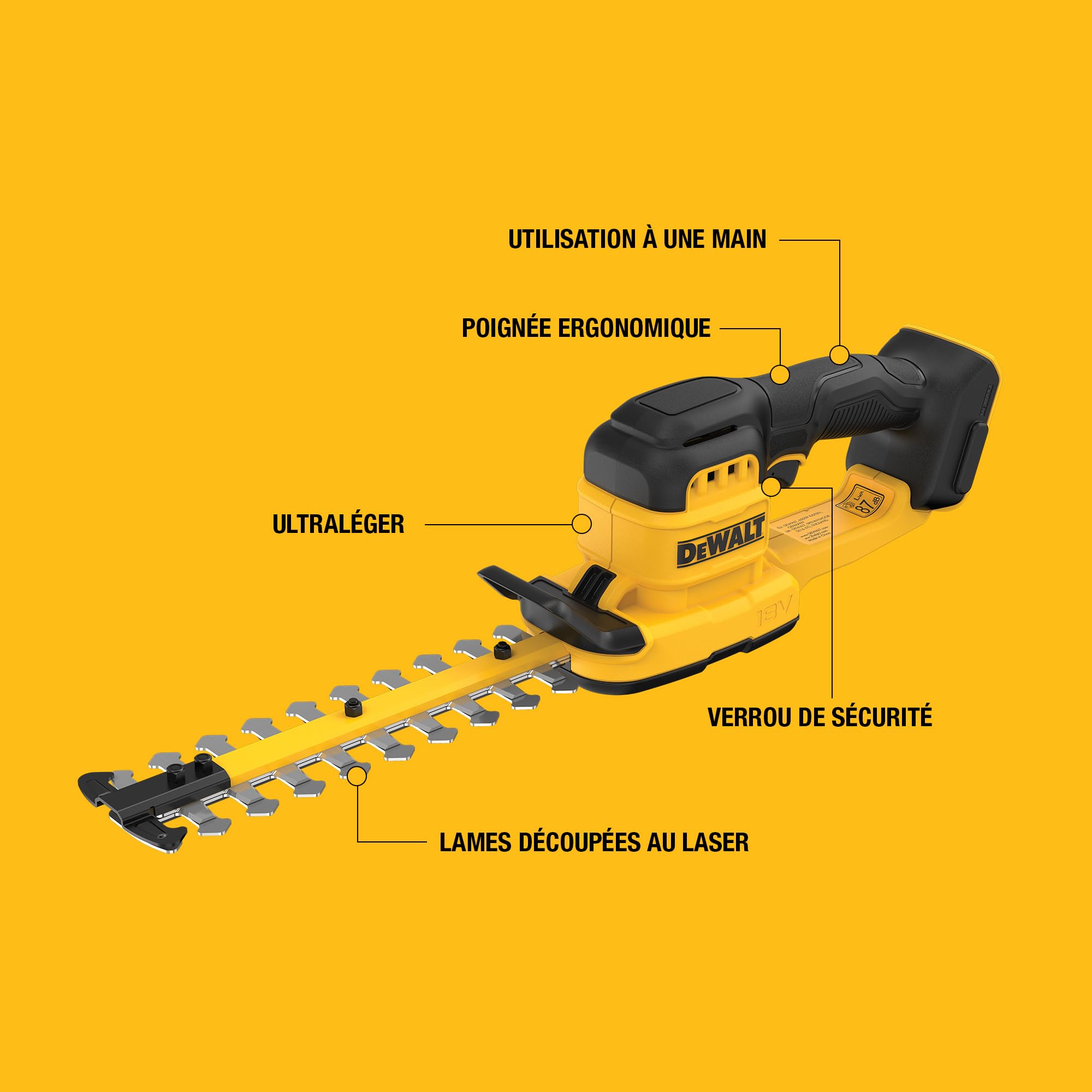 dewalt-dcmht520n-xj-taille-haie-compact-18v-xr-20-cm-avec-gaine-de-protection-de image 8