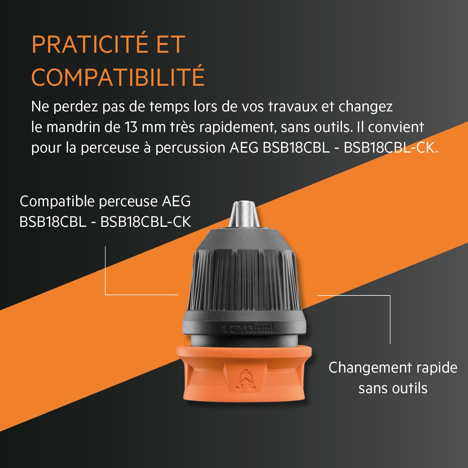 aeg-mandrin-auto-serrant-13-mm-sans-cl-pour-perceuses-bsb18cbl-bsb18c2x-bsb18cbl image 4