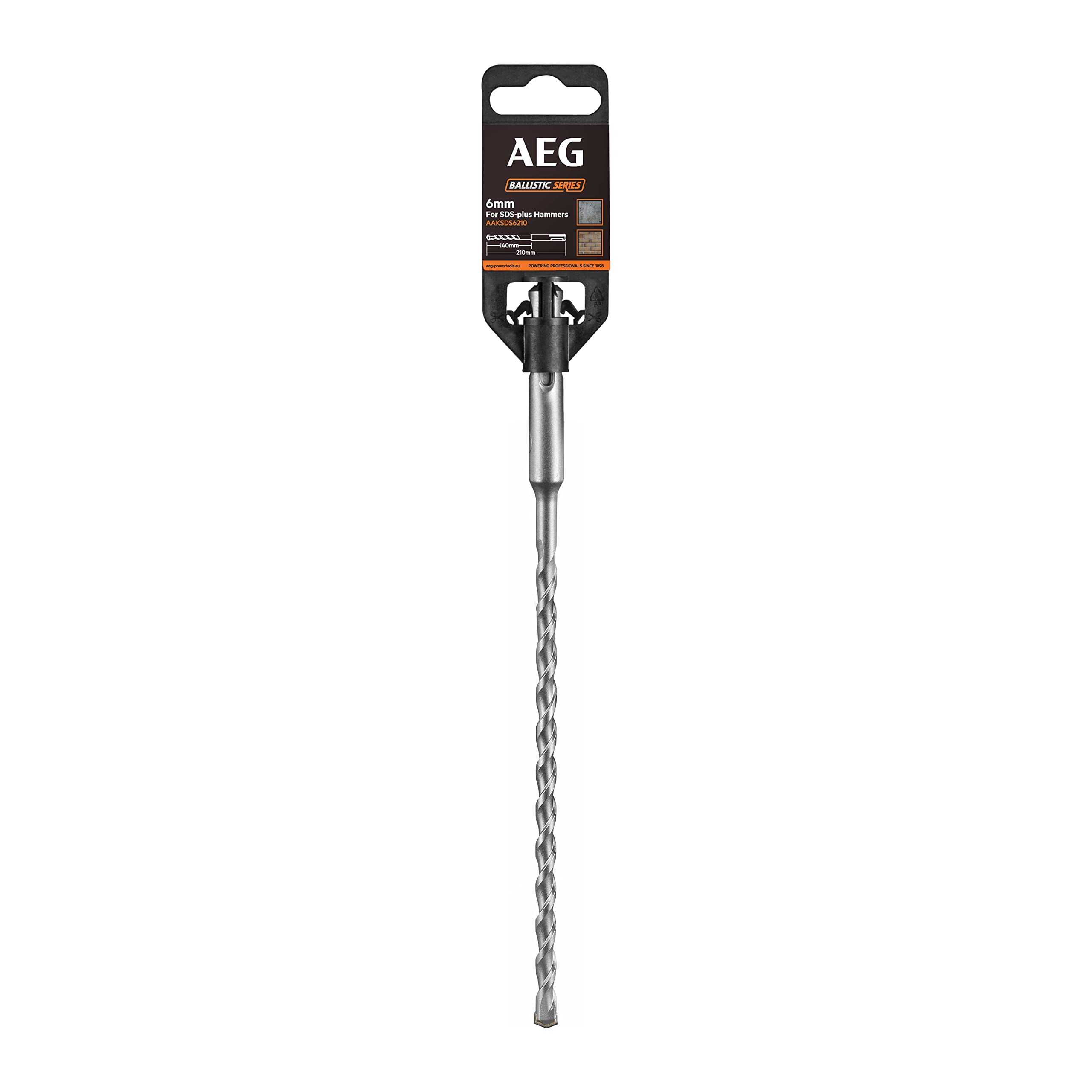 aeg-aaksds6210-foret-sds-2-taillants-6-mm-x-210-mm-foret-b-ton-ma-onnerie image 2