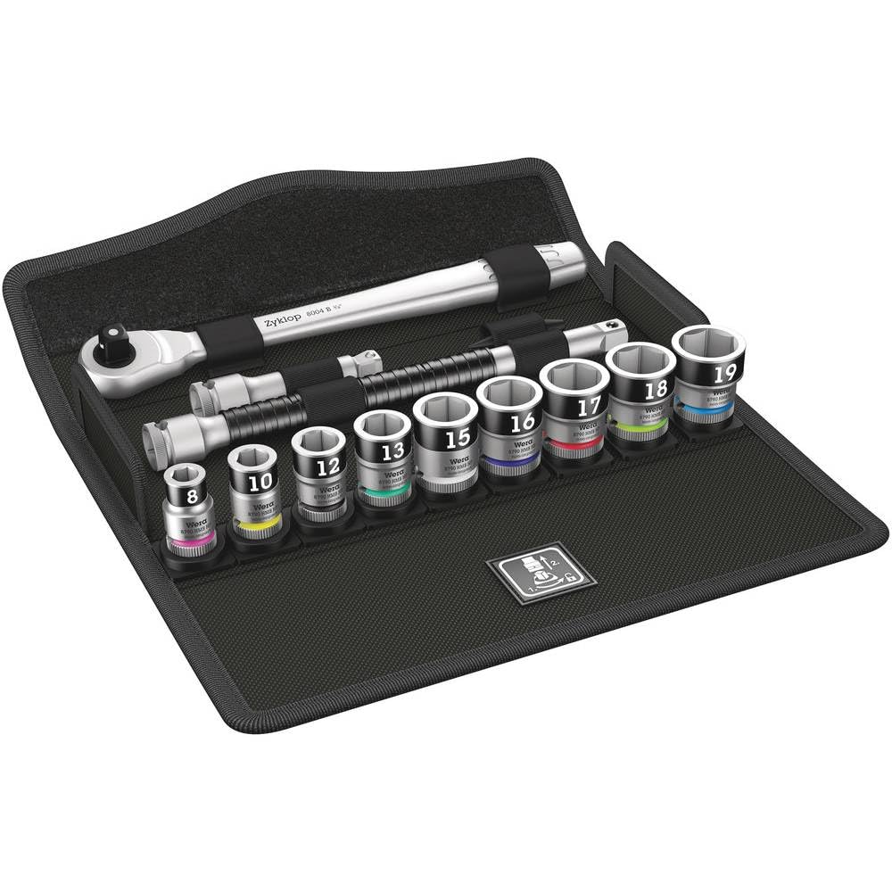 wera-8100-sb-hf-1-05003785001-jeu-de-cliquet-zyklop-metal-3-8-avec-levier-d-inve image 1