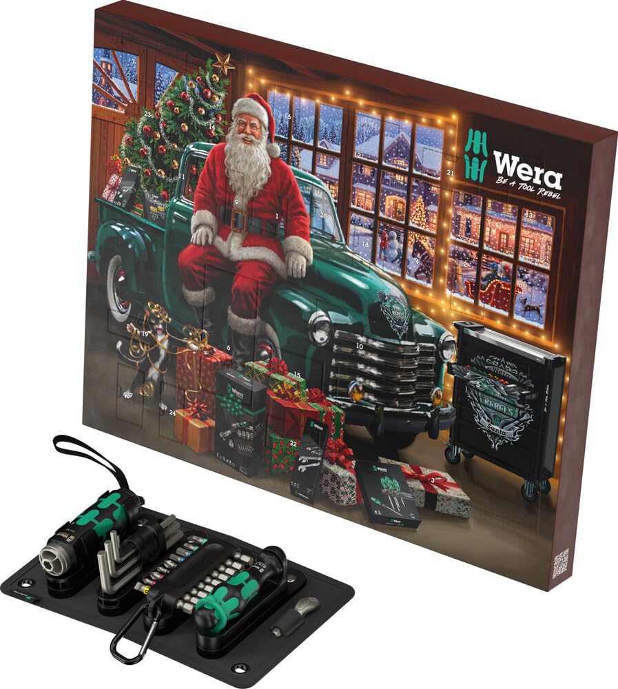 wera-calendrier-de-l-avent-2026-24-pi-ces-lampe-tournevis-kraftform-embouts-et-c image 1