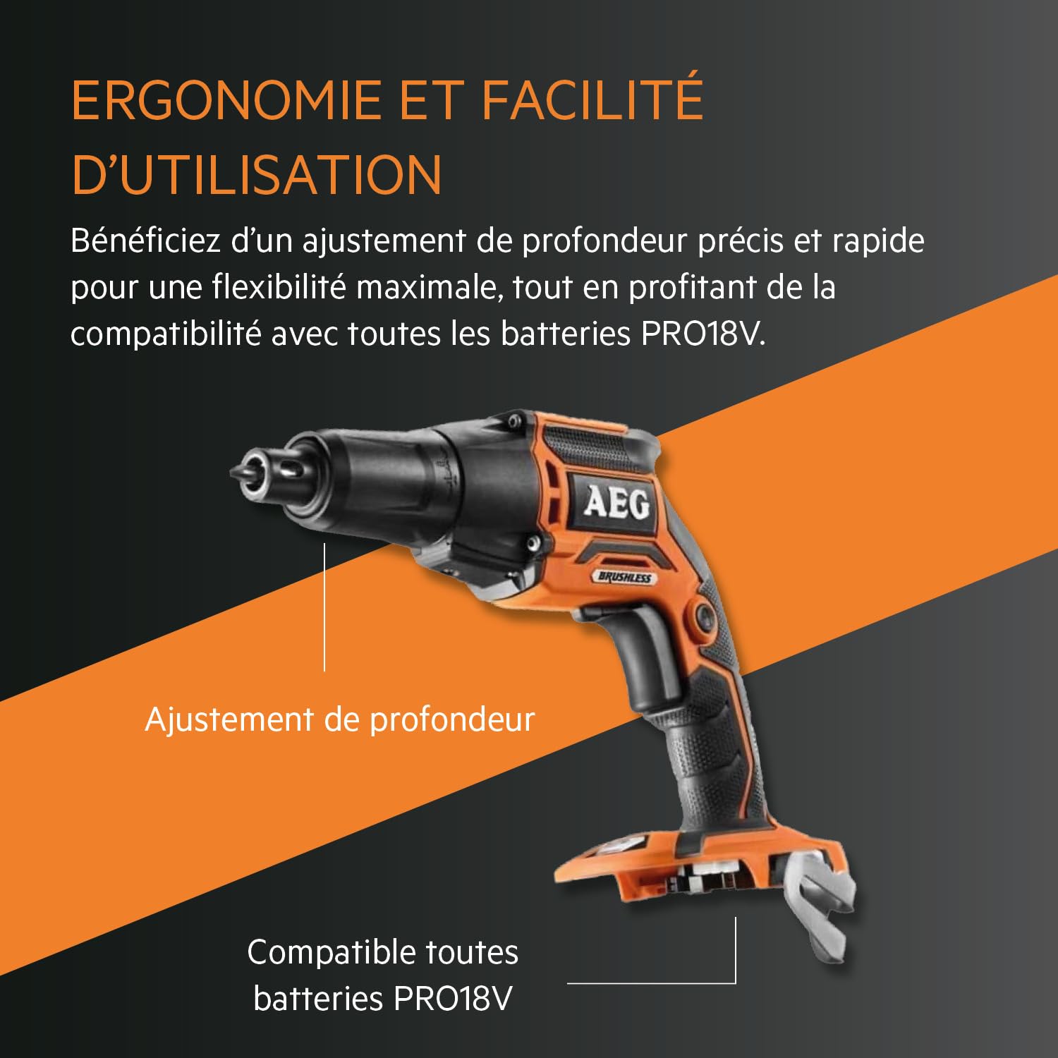 aeg-bts18bl-0-visseuse-plaquiste-18v-pro18v-brushless-5000-tr-min-push-drive-san image 5