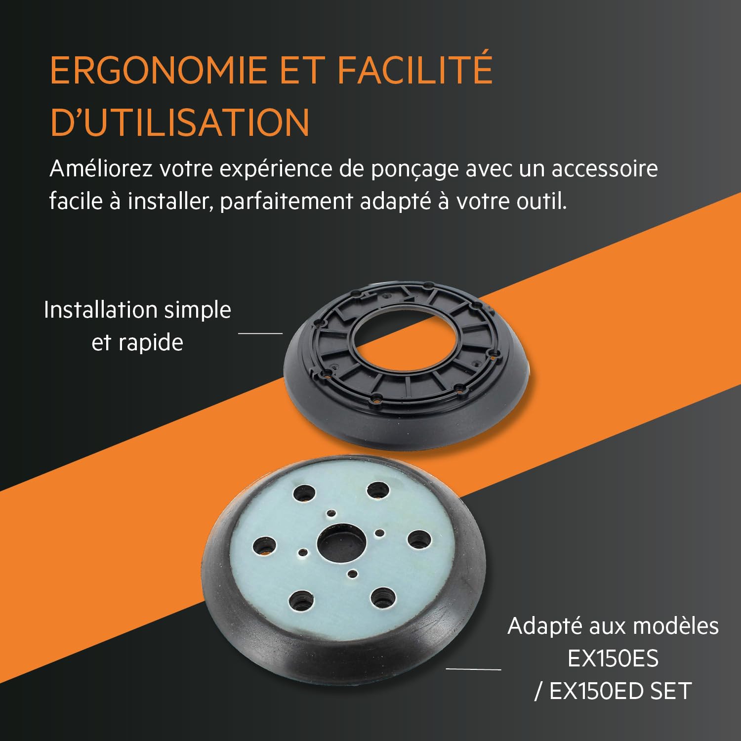 aeg-base-de-pon-age-150-mm-pour-ponceuse-orbitale-ex150e-plateau-de-rechange-d-o image 4