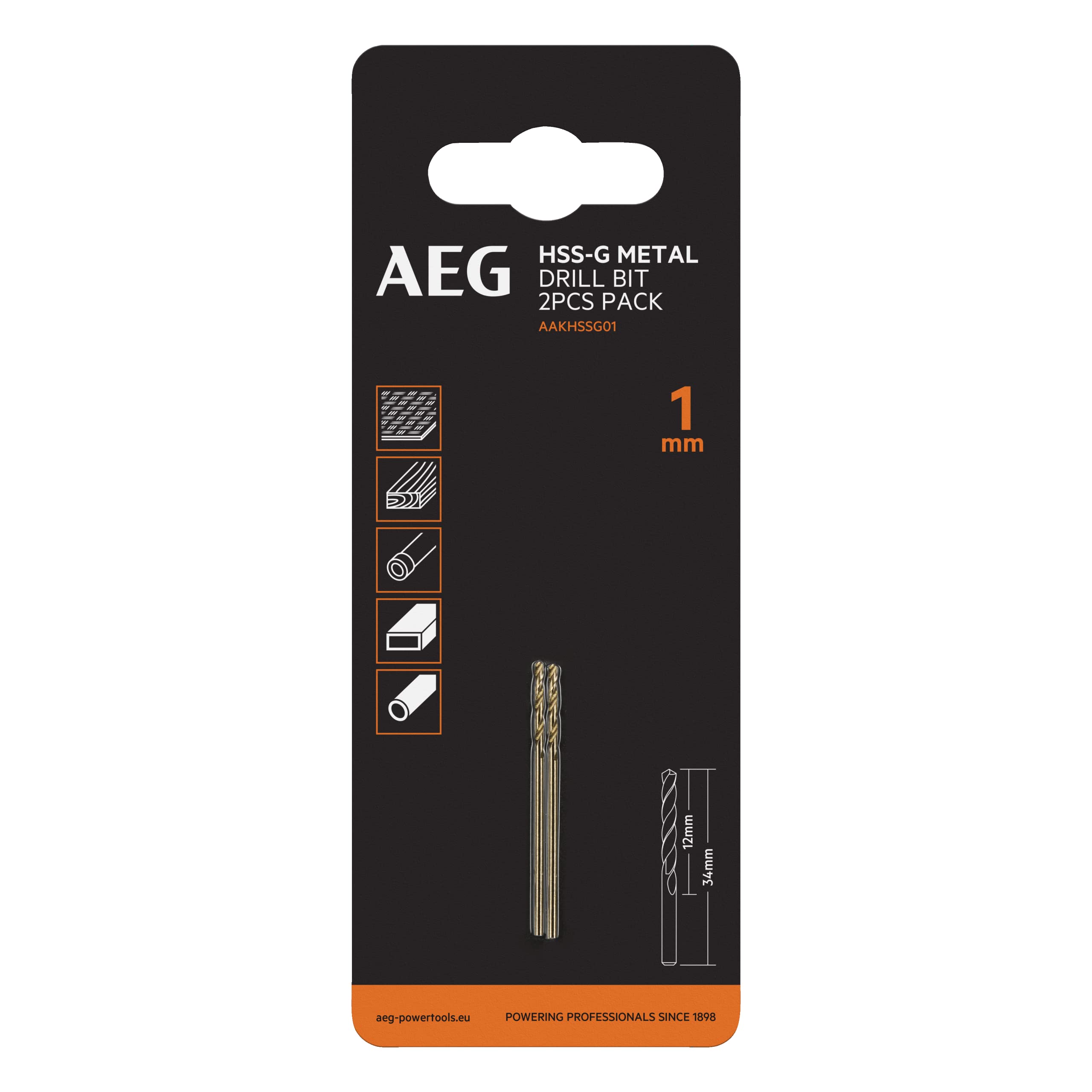 aeg-aakhssg01-forets-m-taux-hss-g-din338-1-mm-lot-de-2-pointe-135-pr-cision-lect image 2