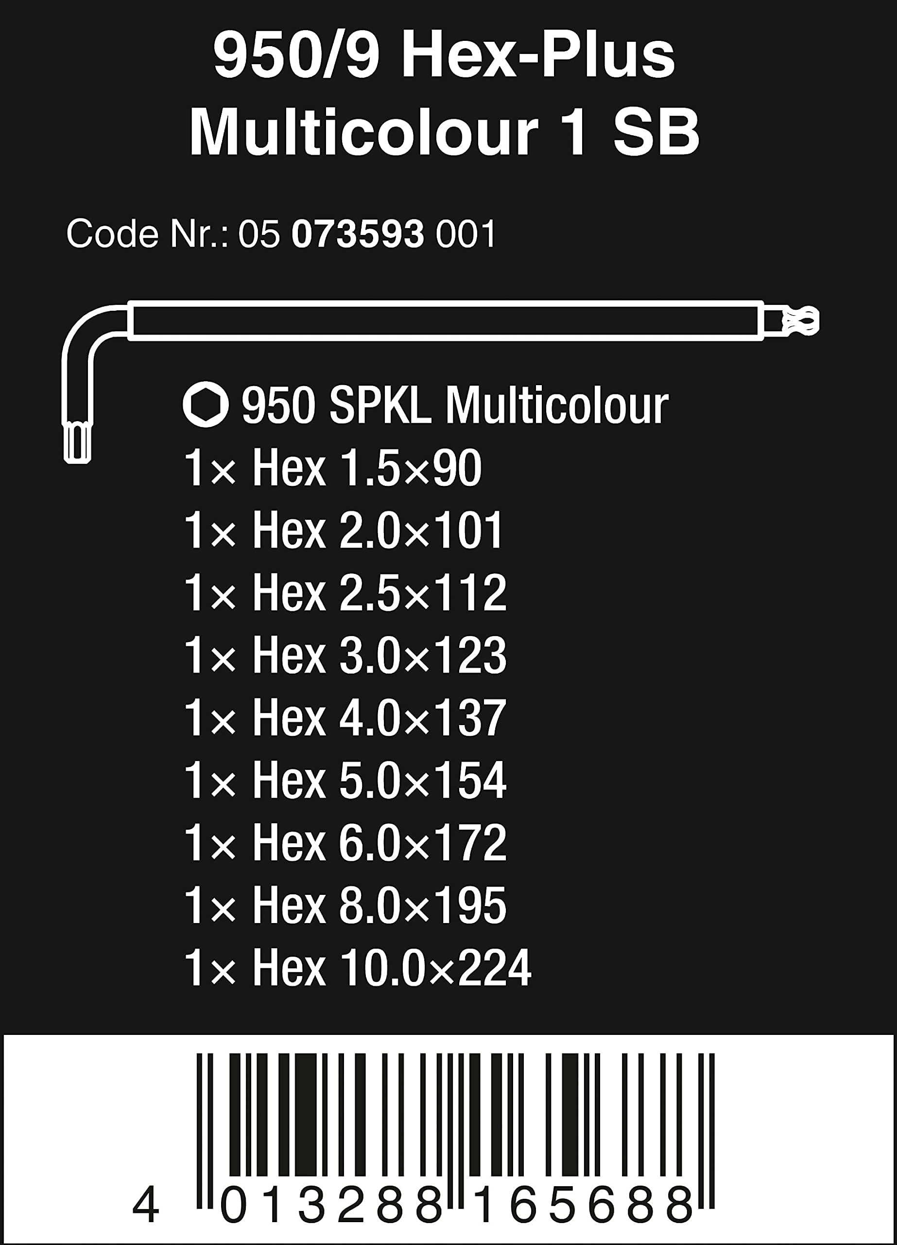wera-950-spkl-9-sm-n-multicolore-05073593001-jeu-de-9-cl-s-m-les-coud-es-m-triqu image 2