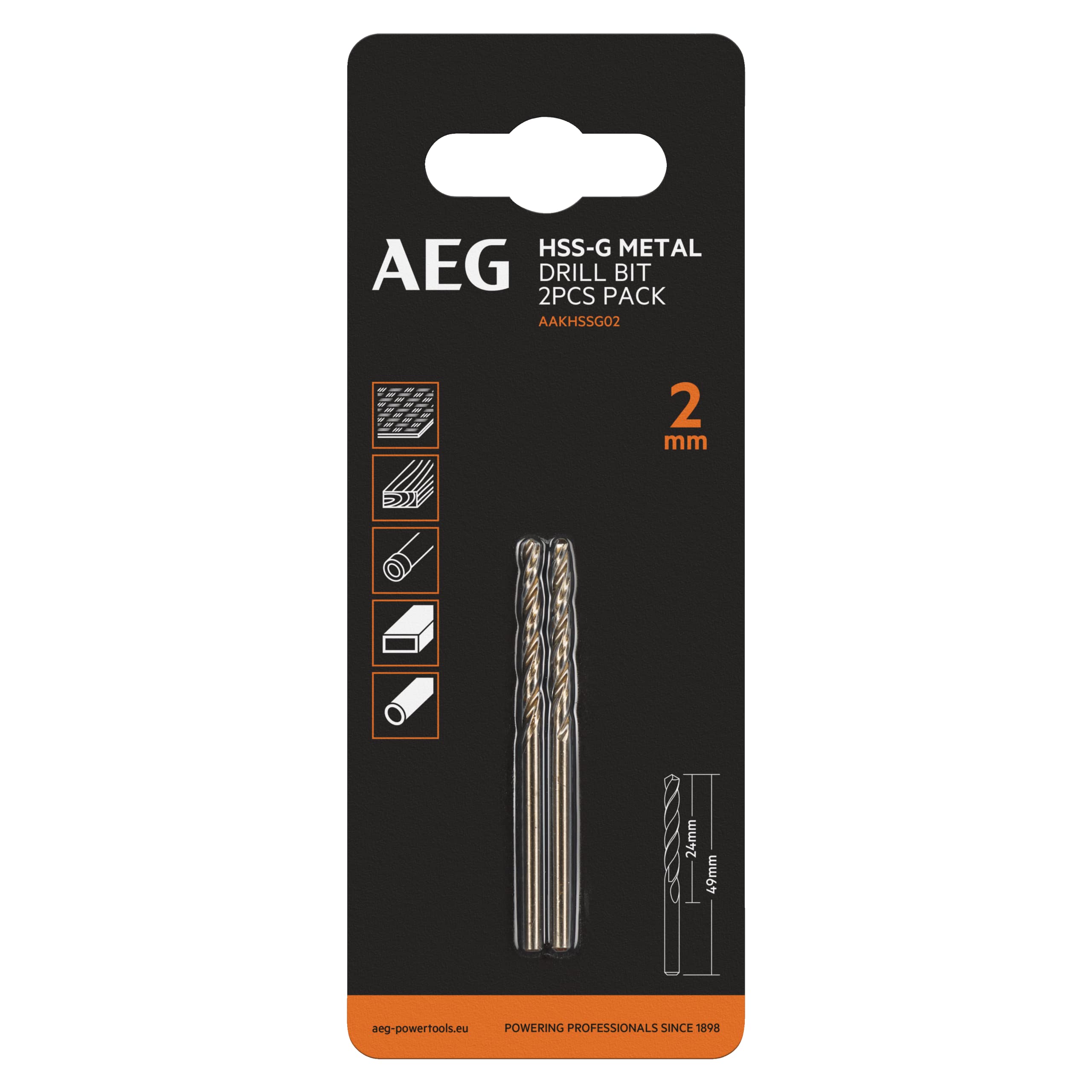 aeg-aakhssg02-forets-m-taux-hss-g-din338-2-mm-lot-de-2-pointe-135-autocentreuse- image 2