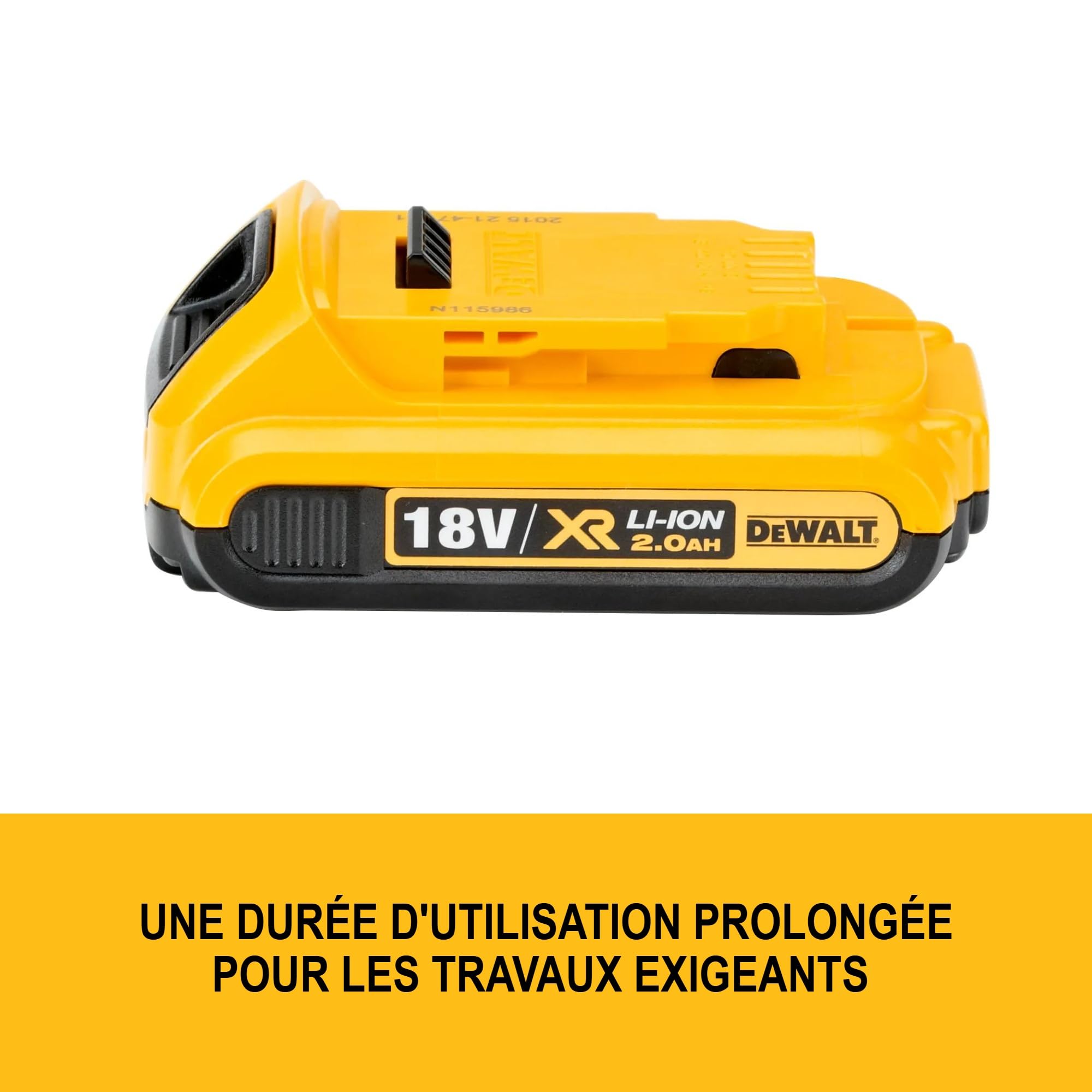 dewalt-dcb183-batterie-18v-2-0ah-xr-li-ion-jauge-3-led-compatible-gamme-xr-250-o image 2