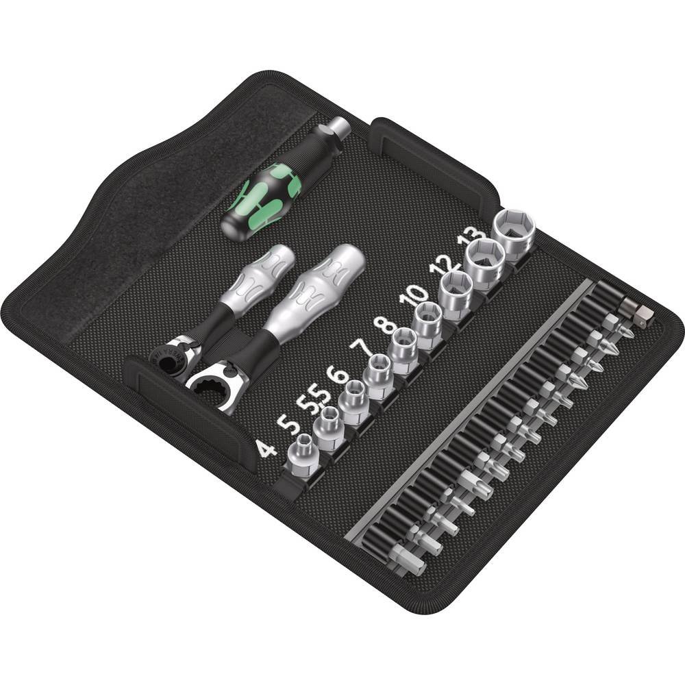 wera-kraftform-kompakt-zyklop-mini-2-set-27-pi-ces-mini-cliquet-acier-forg-douil image 1