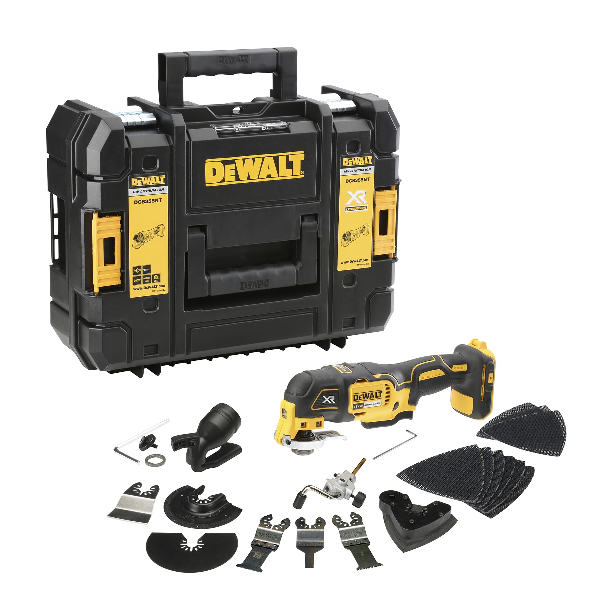 dewalt-dcs355nt-xj-outil-oscillant-multifonction-sans-fil-18-v-xr-brushless-nu-s image 1