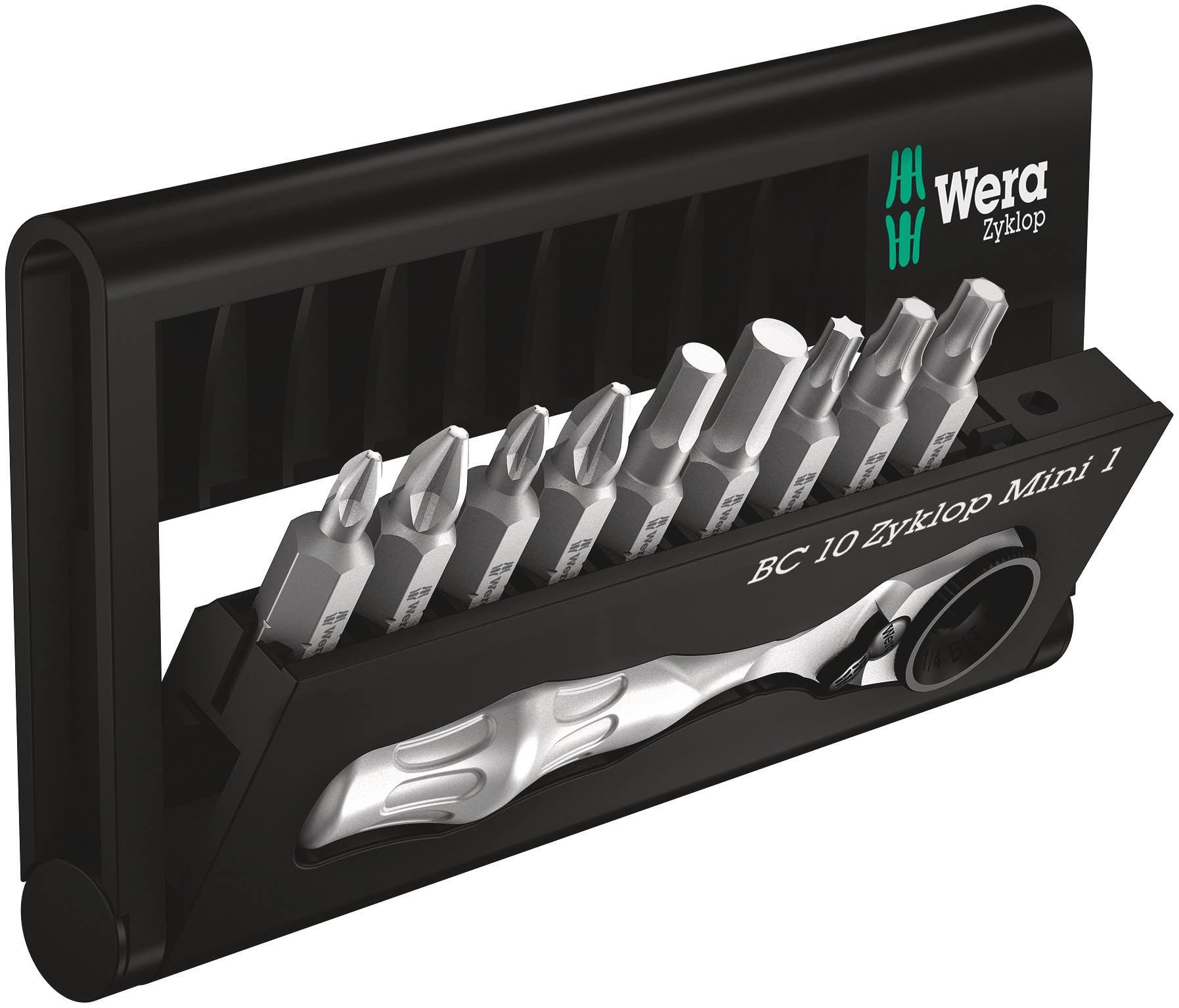 wera-bit-check-bc-br-9-jeu-d-embouts-avec-mini-cliquet-zyklop-8001-a-1-4-sb-10-p image 1